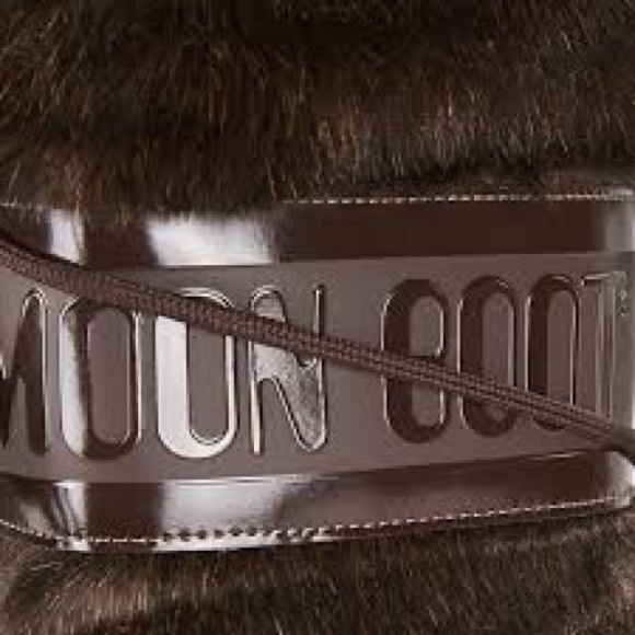 NWT Moon Boot Women's Dark Brown Fur Winter Boots US 7-8.5 / EU 39-41 - Picture 4 of 13